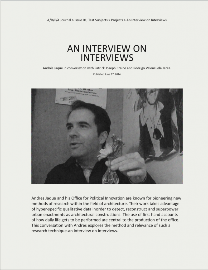 Interview on Interviews - Patrick Craine & Rodrigo Valenzuela Jerez